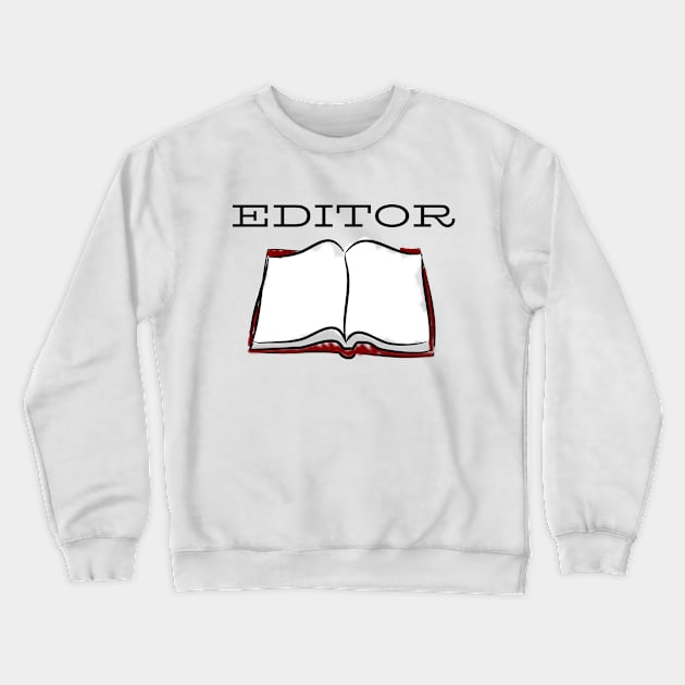 Editor red book black Crewneck Sweatshirt by CasualTeesOfFashion